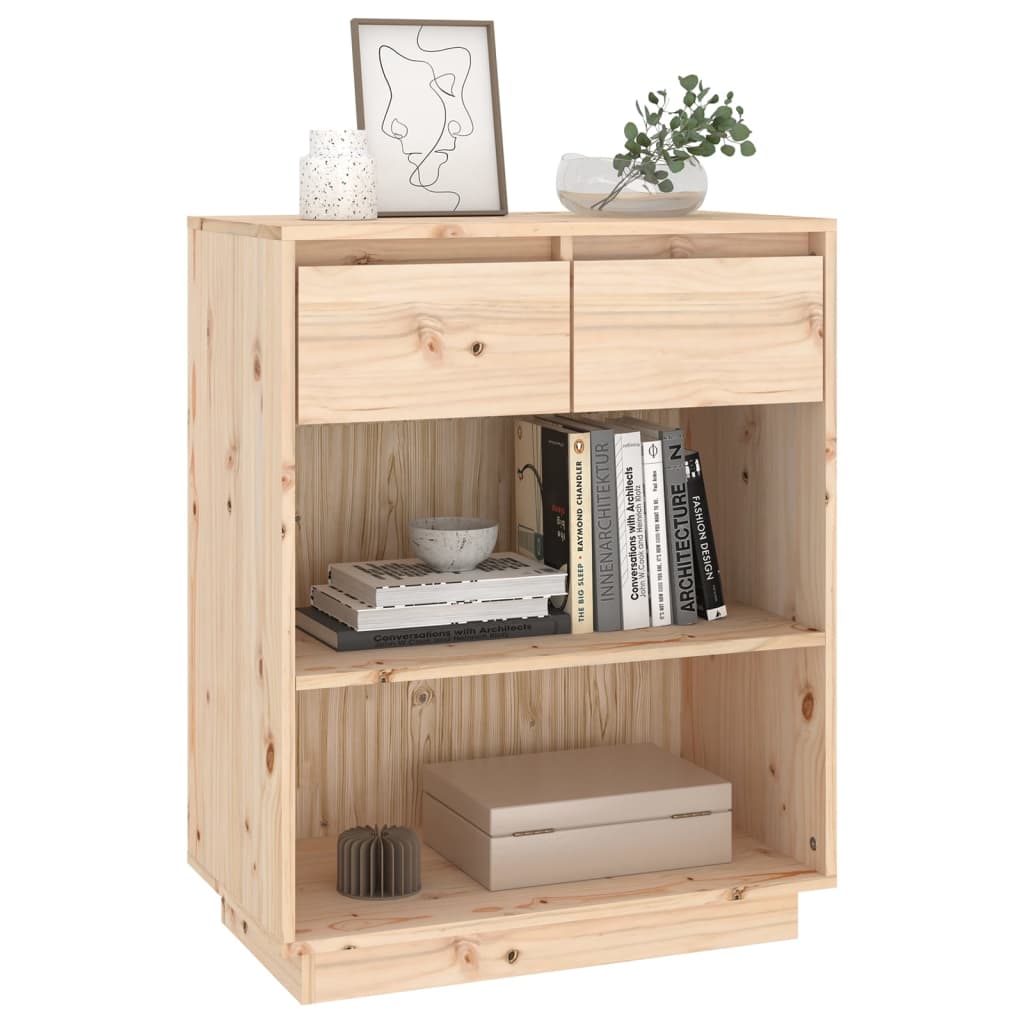 Konsollskap 60x34x75 cm heltre furu
