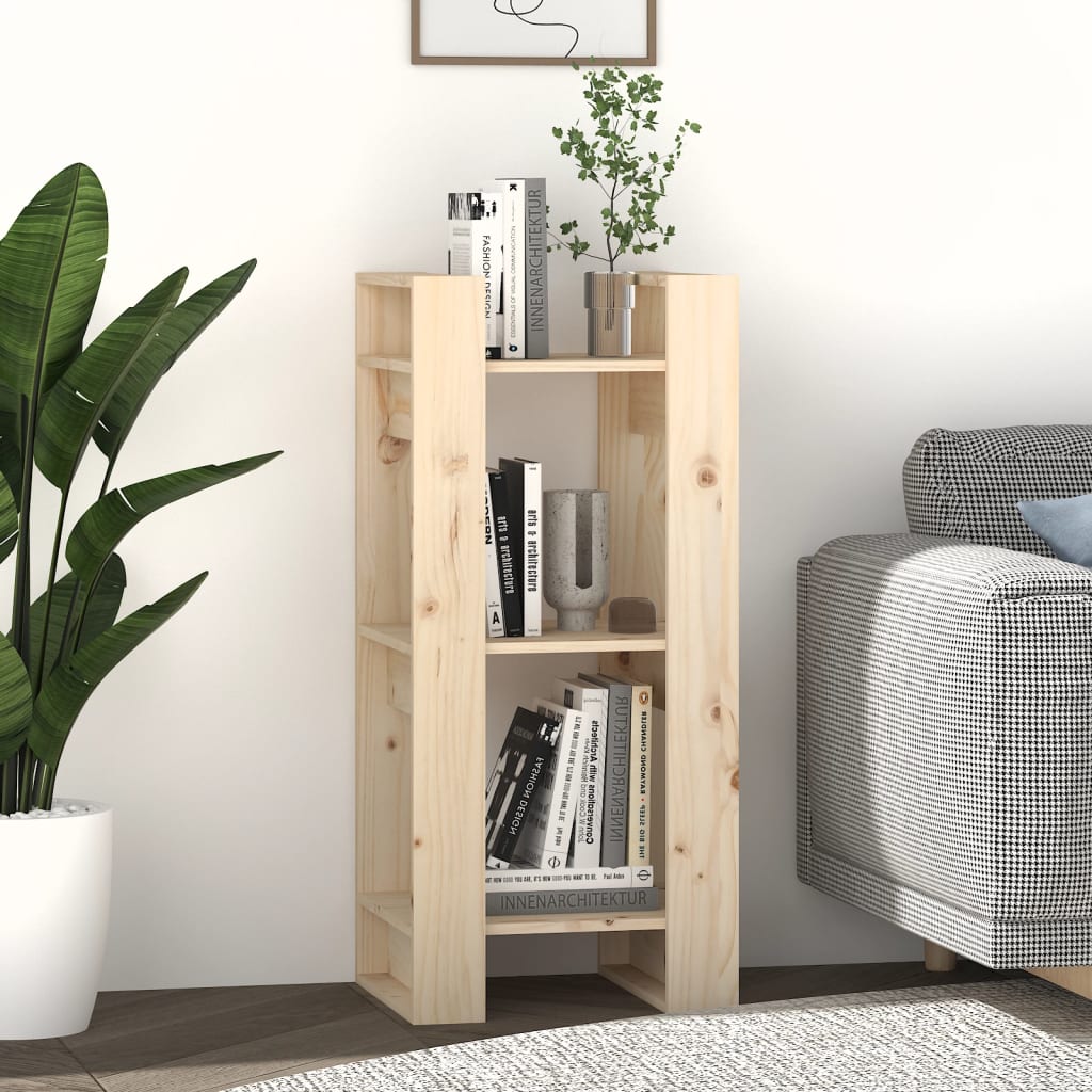 Bokhylle/romdeler 41x35x91 cm heltre furu