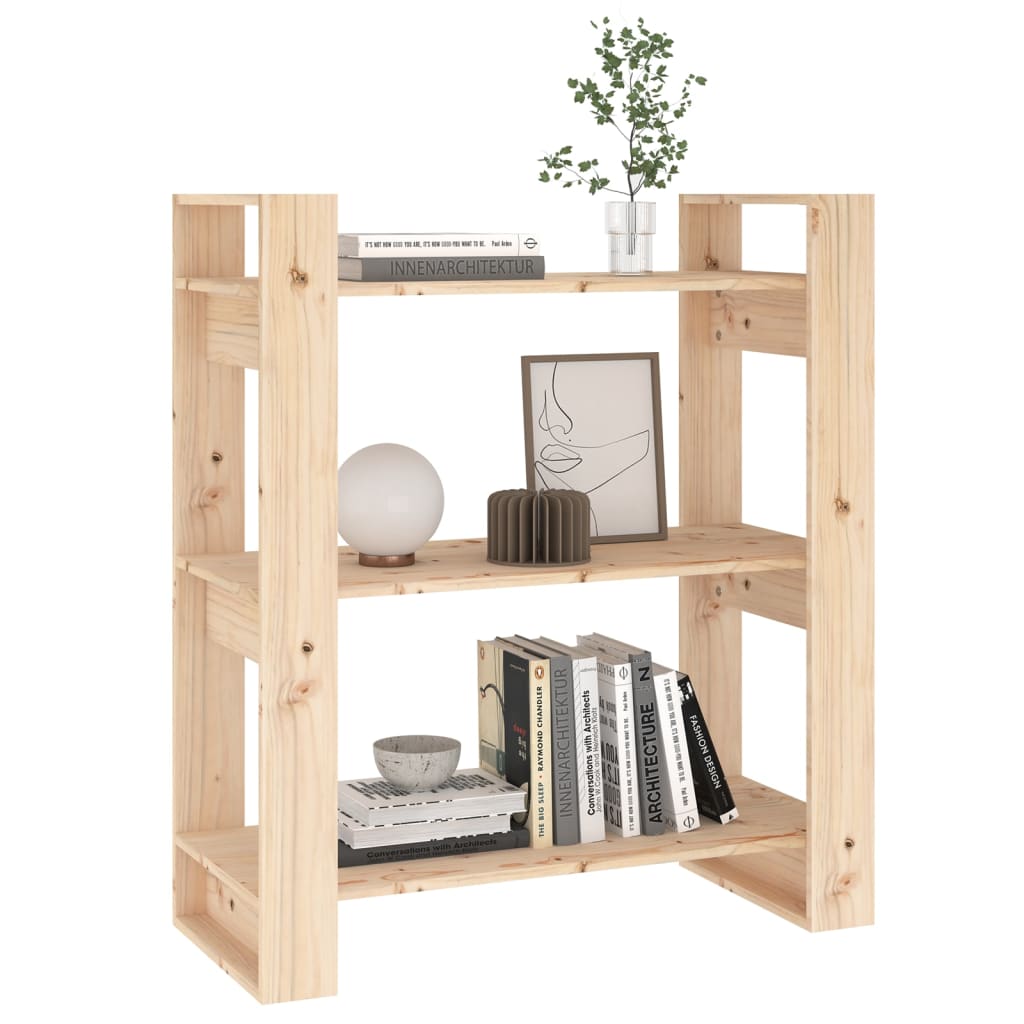 Bokskap/romdeler 80x35x91 cm heltre furu