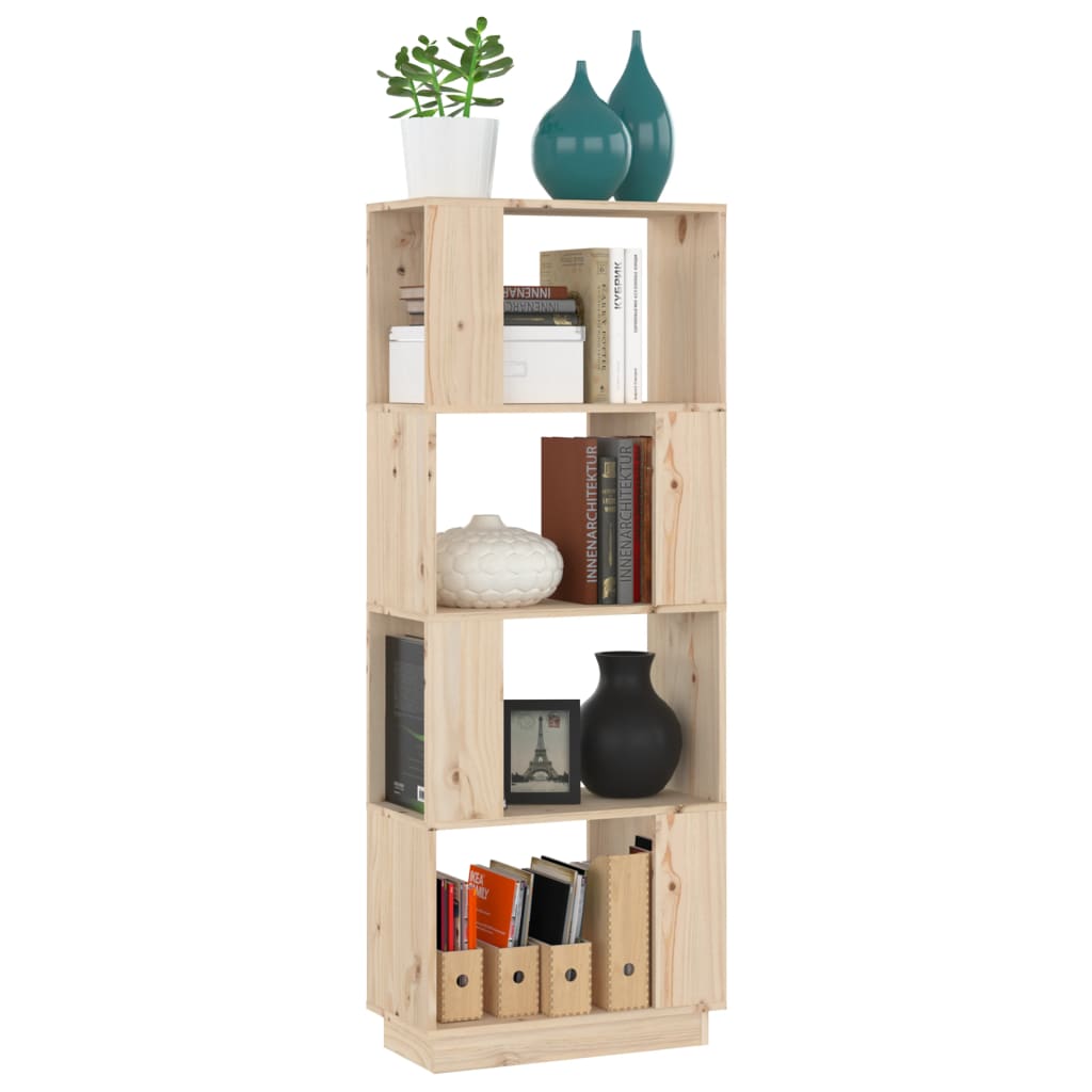 Bokhylle/romdeler 51x25x132 cm heltre furu