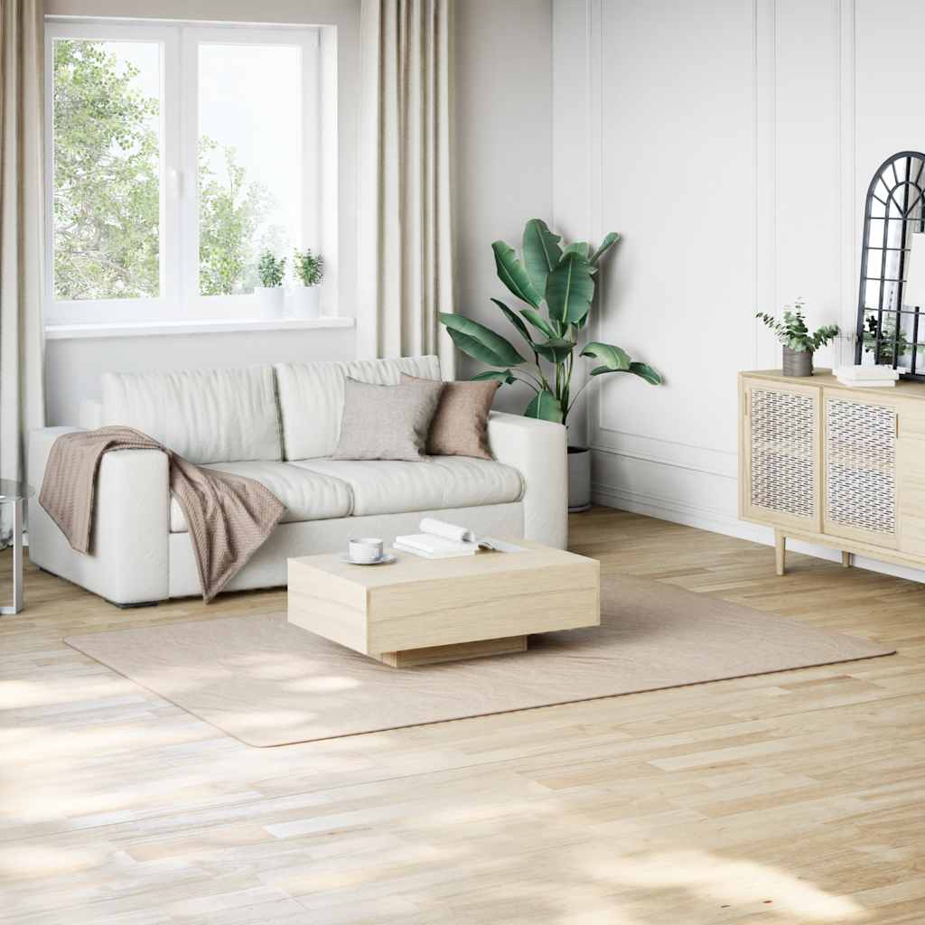 Vaskbart teppe mykt kort lugg 160x230 cm sklisikkert beige