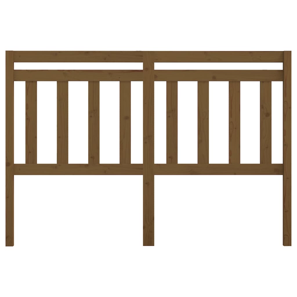 Sengegavl honningbrun 126x4x100 cm heltre furu