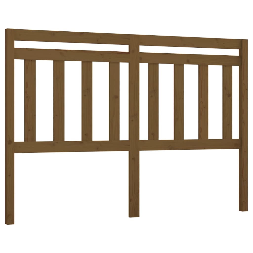 Sengegavl honningbrun 146x4x100 cm heltre furu