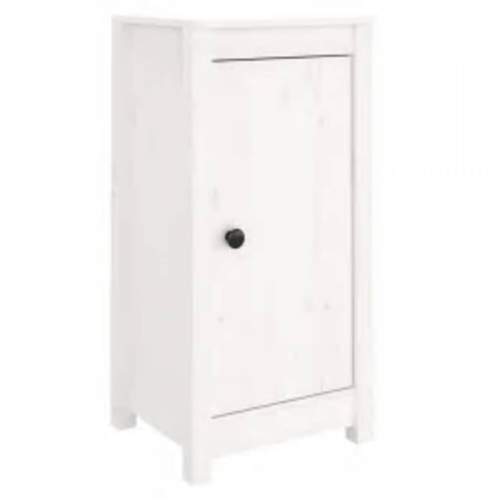 Skjenk hvit 39x35x80 cm heltre furu