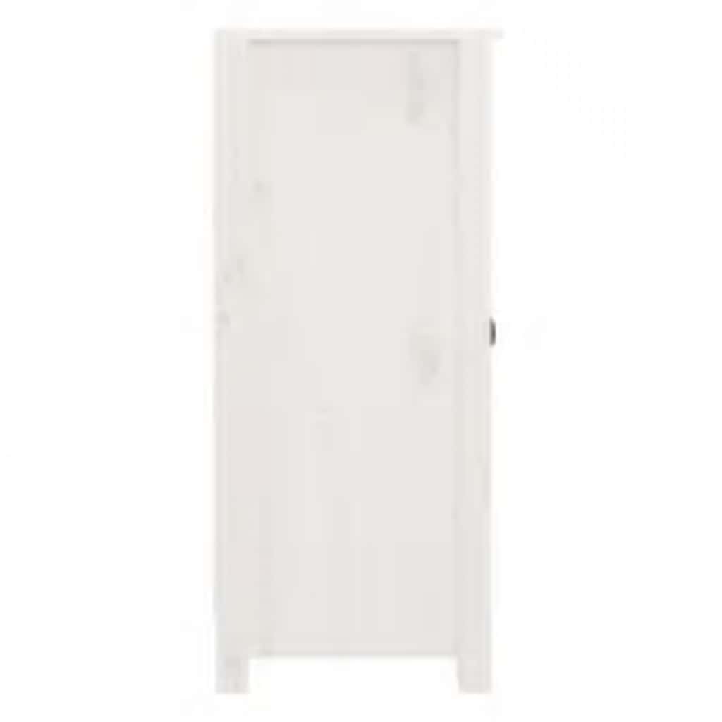 Skjenk hvit 39x35x80 cm heltre furu