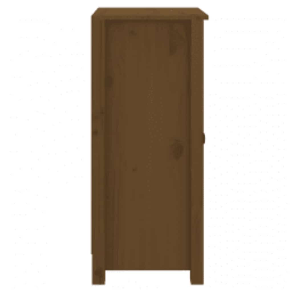 Skjenker 2 stk honningbrun 39x35x80 cm heltre furu