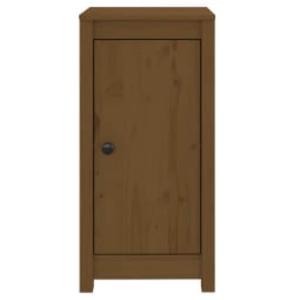 Skjenker 2 stk honningbrun 39x35x80 cm heltre furu
