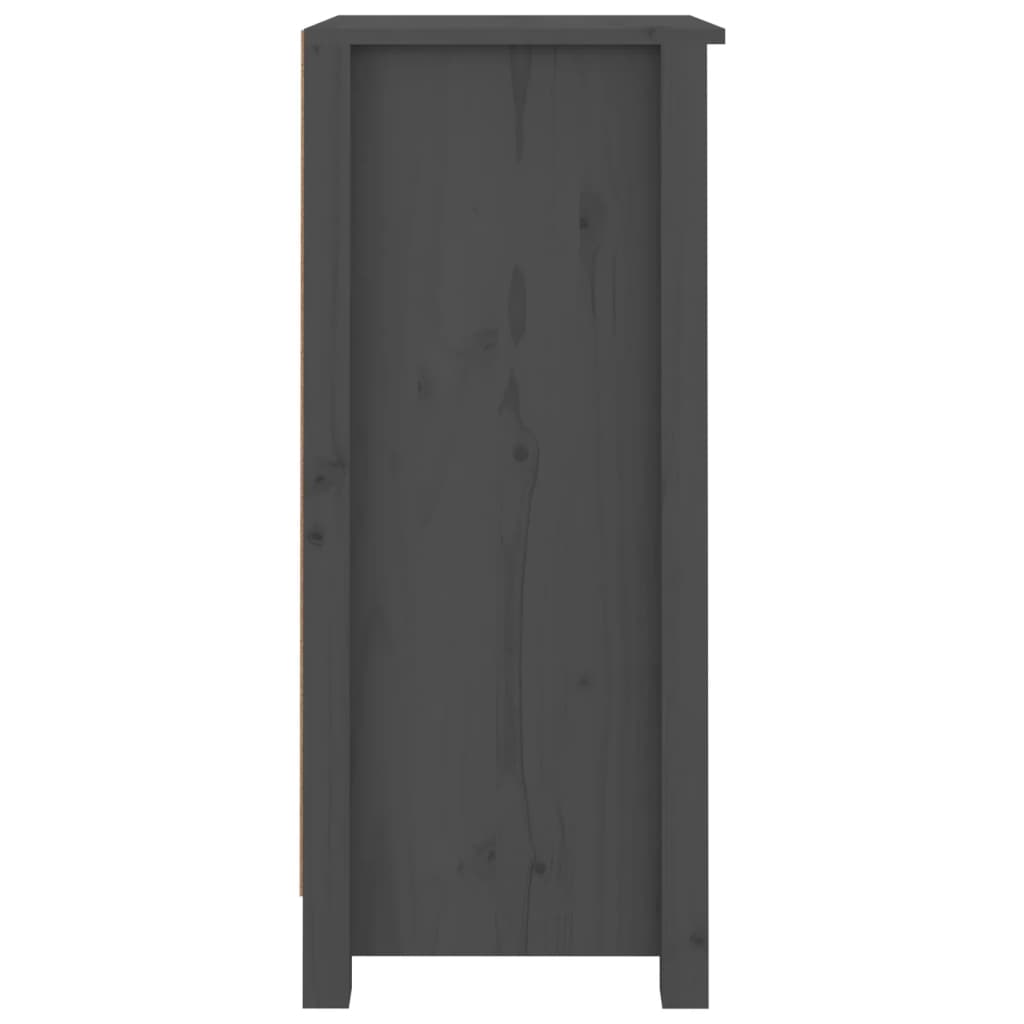 Skjenker 2 stk grå 40x35x80 cm heltre furu