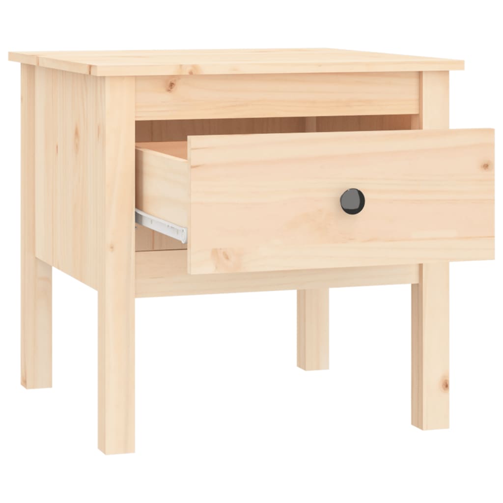 Sidebord 2 stk 50x50x49 cm heltre furu