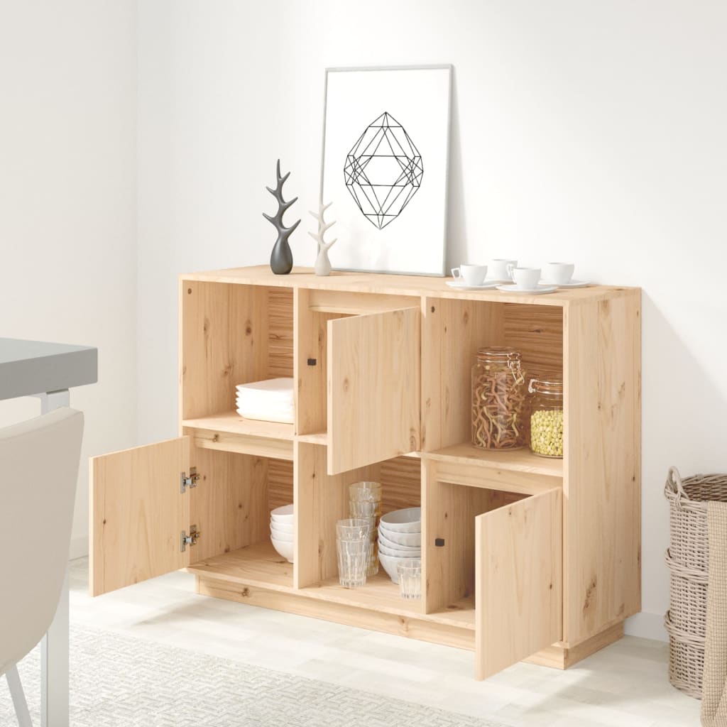 Skjenk 110,5x35x80 cm heltre furu