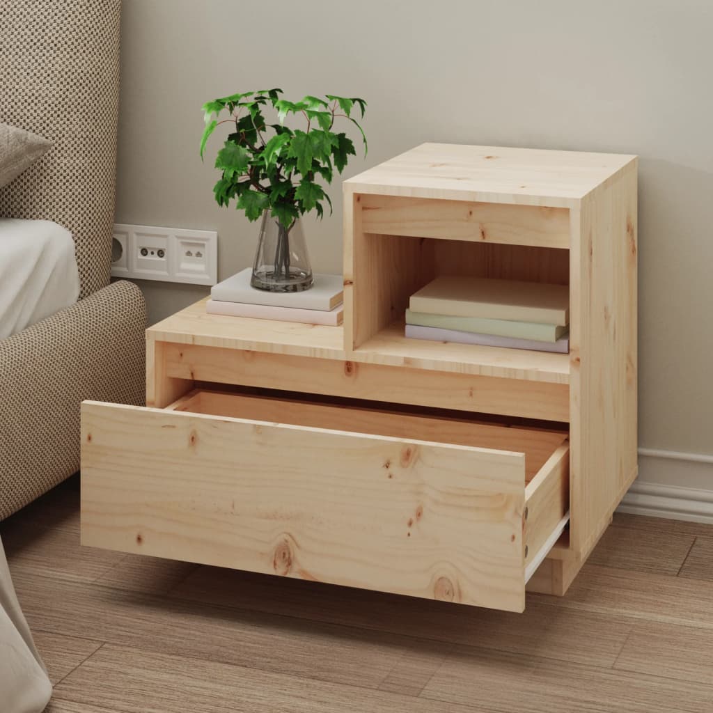 Nattbord 60x34x51 cm heltre furu