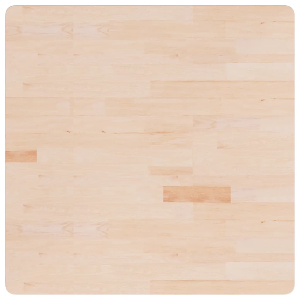 Firkantet bordplate 90x90x1,5 cm ubehandlet heltre eik vidaXL