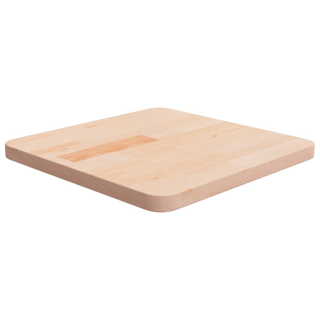 Firkantet bordplate 40x40x2,5 cm ubehandlet heltre eik