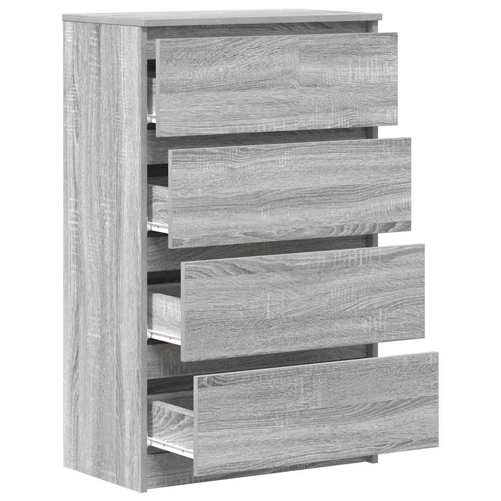 Skjenk grå sonoma 60x35x98,5 cm konstruert tre vidaXL