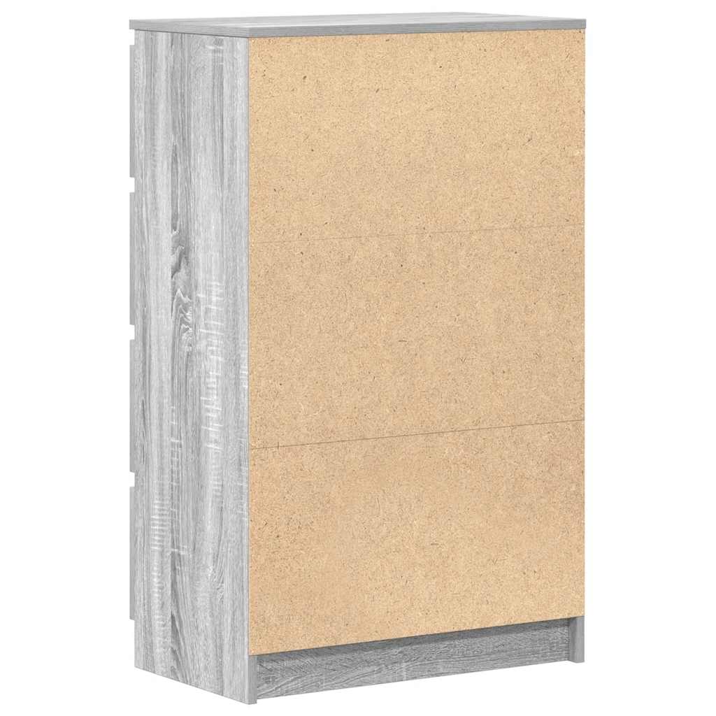 Skjenk grå sonoma 60x35x98,5 cm konstruert tre vidaXL