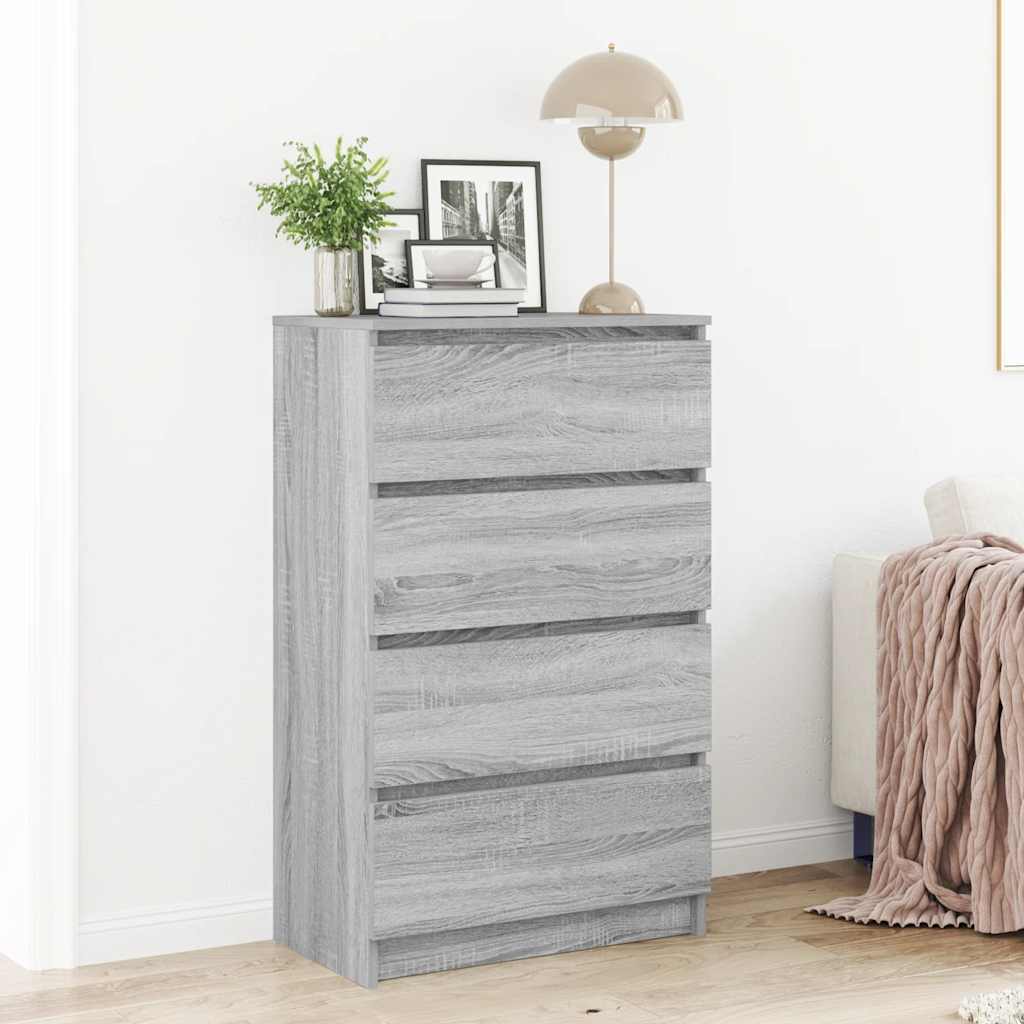 Skjenk grå sonoma 60x35x98,5 cm konstruert tre vidaXL