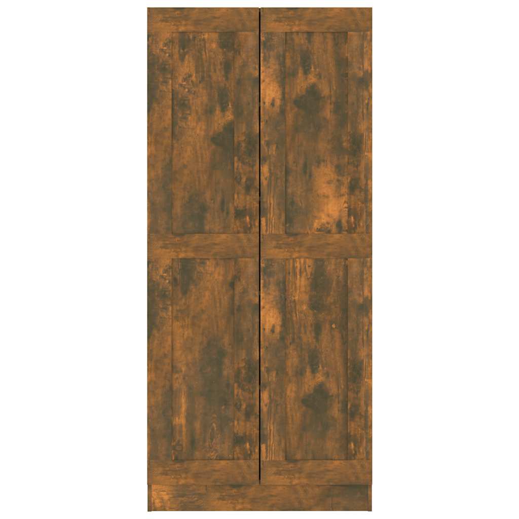 Bokhylle røkt eik 82,5x30,5x185,5 cm konstruert tre
