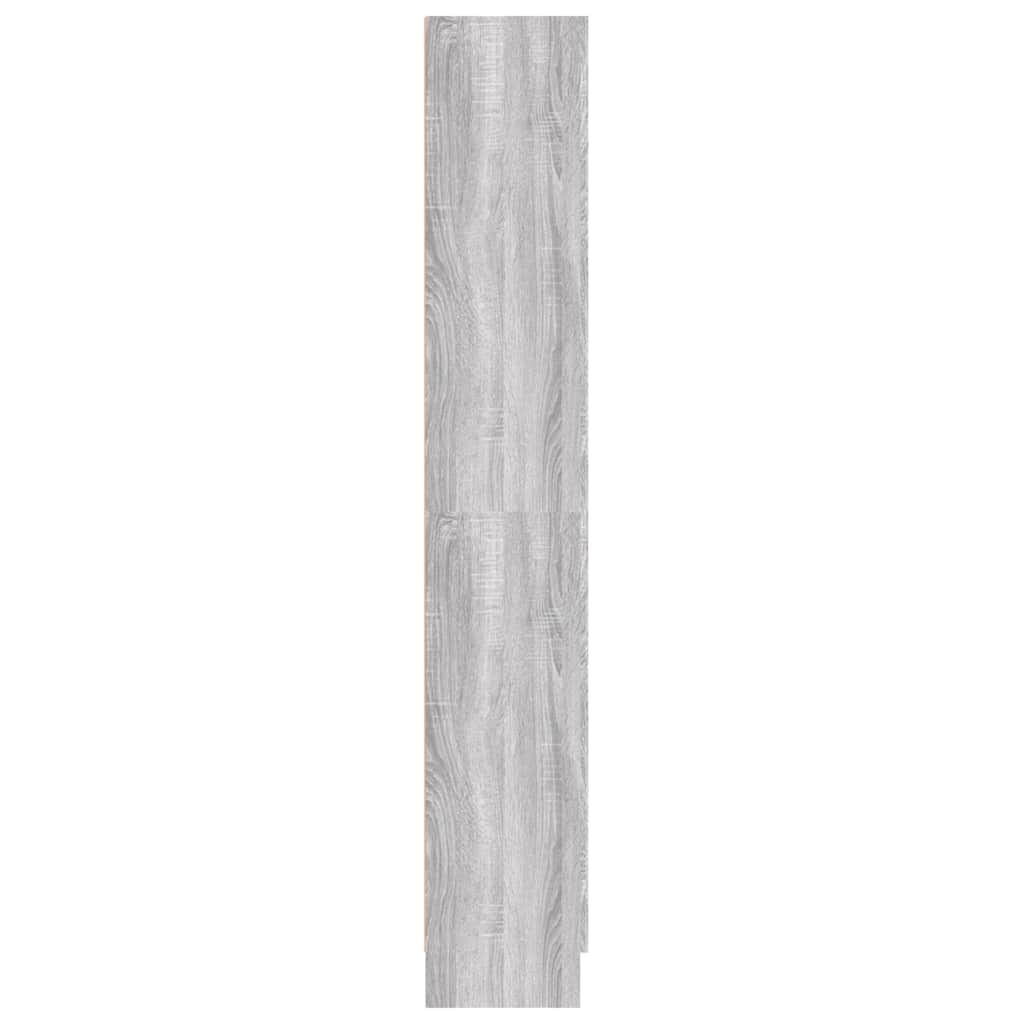 Bokhylle grå sonoma 82,5x30,5x185,5 cm konstruert tre