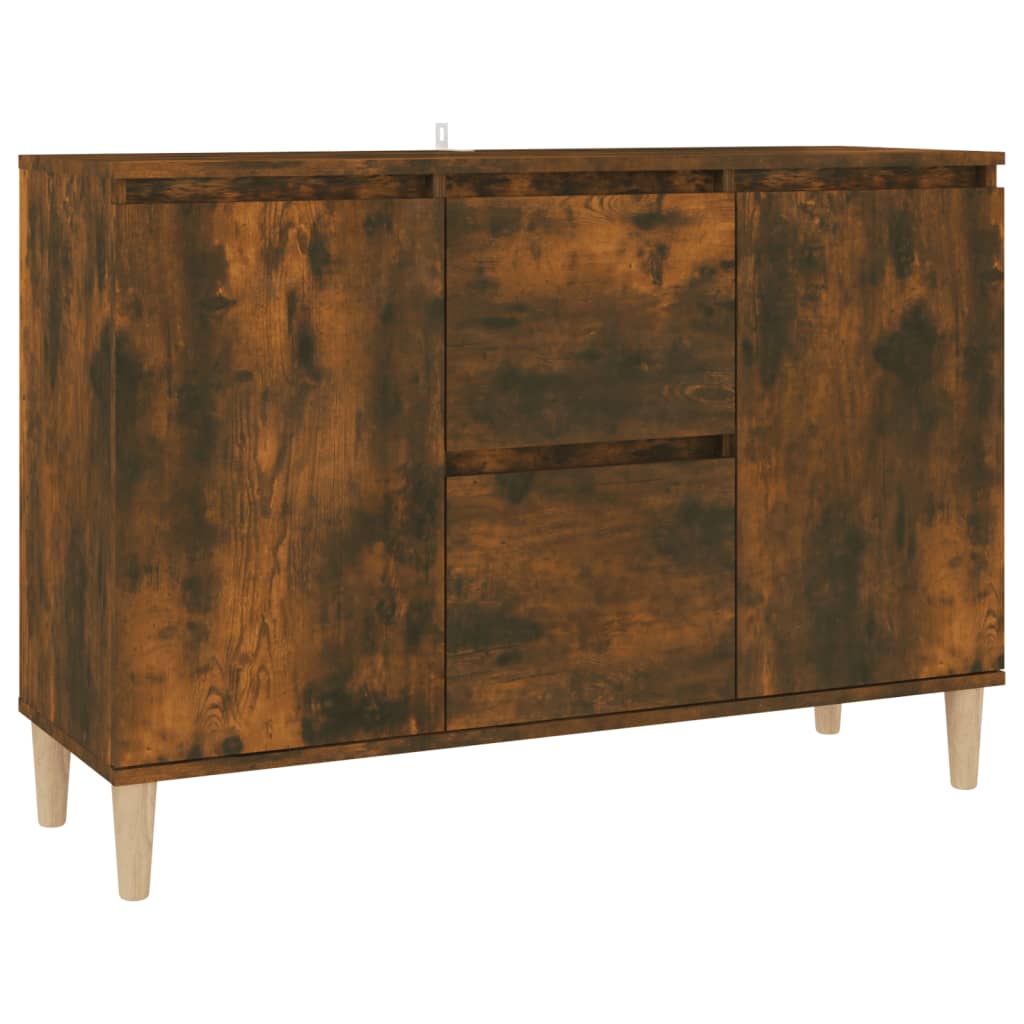Skjenk røkt eik 101x35x70 cm konstruert tre