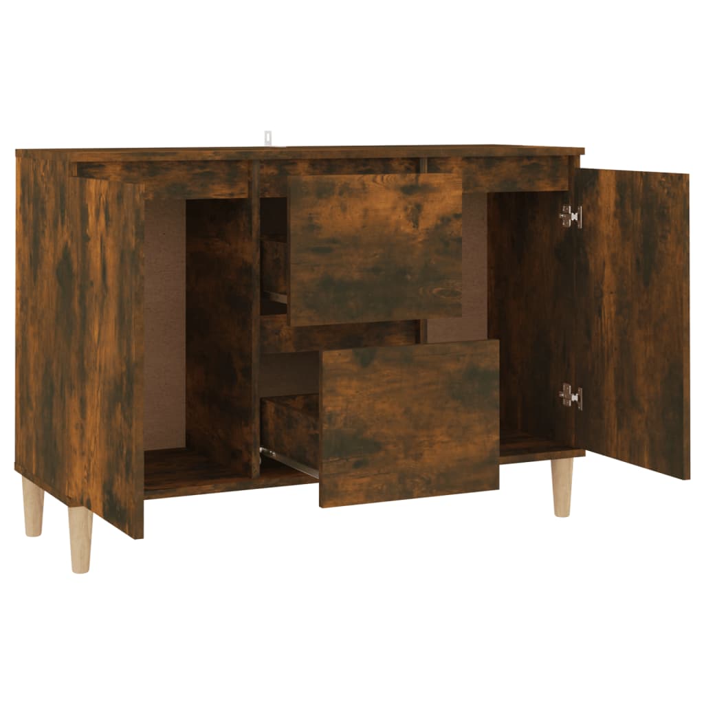Skjenk røkt eik 101x35x70 cm konstruert tre