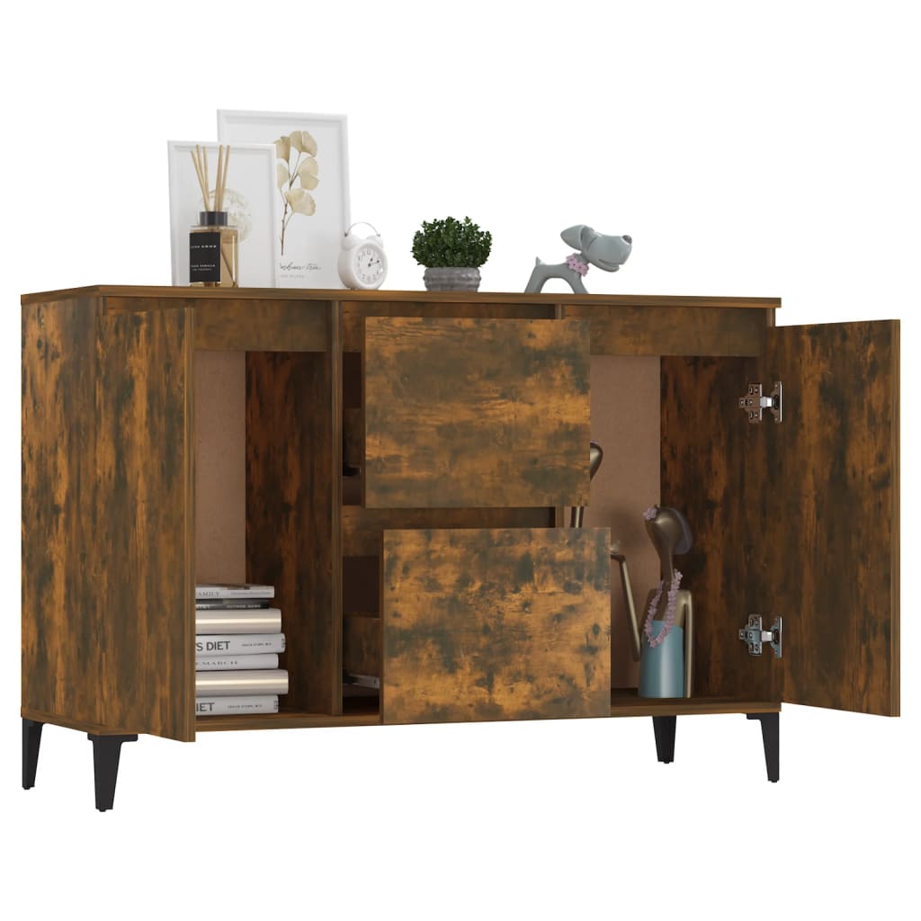 Skjenk røkt eik 102x35x70 cm konstruert tre