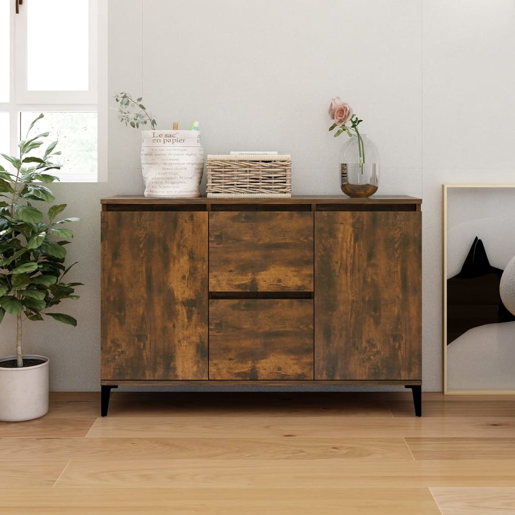 Skjenk røkt eik 102x35x70 cm konstruert tre