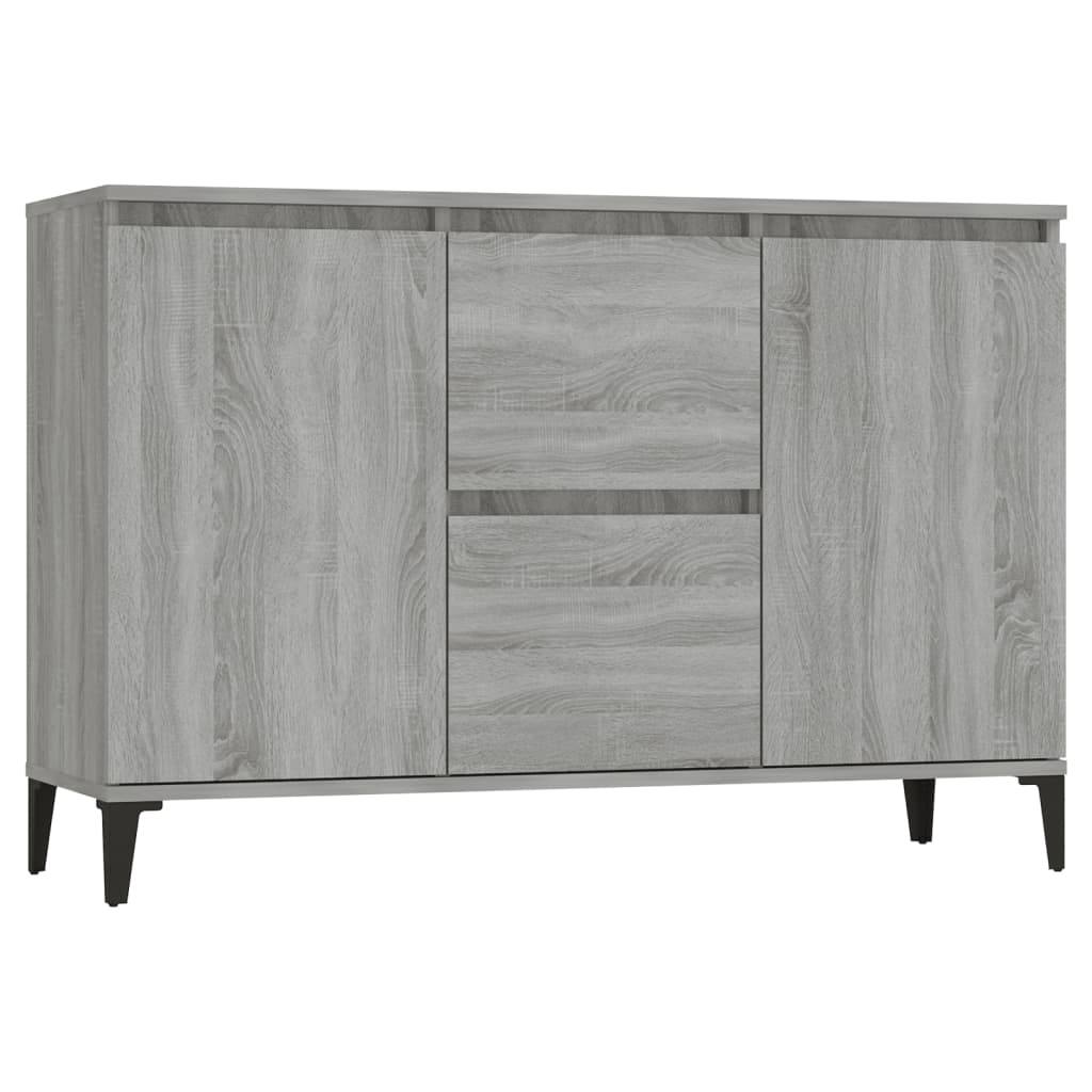 Skjenk grå sonoma 102x35x70 cm konstruert tre