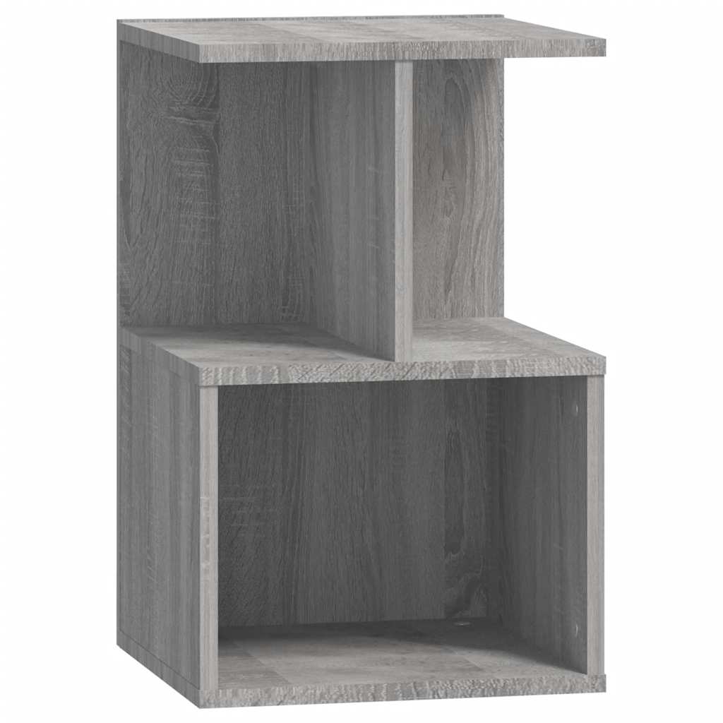 Nattbord 2 stk grå sonoma eik 35x35x55 cm konstruert tre