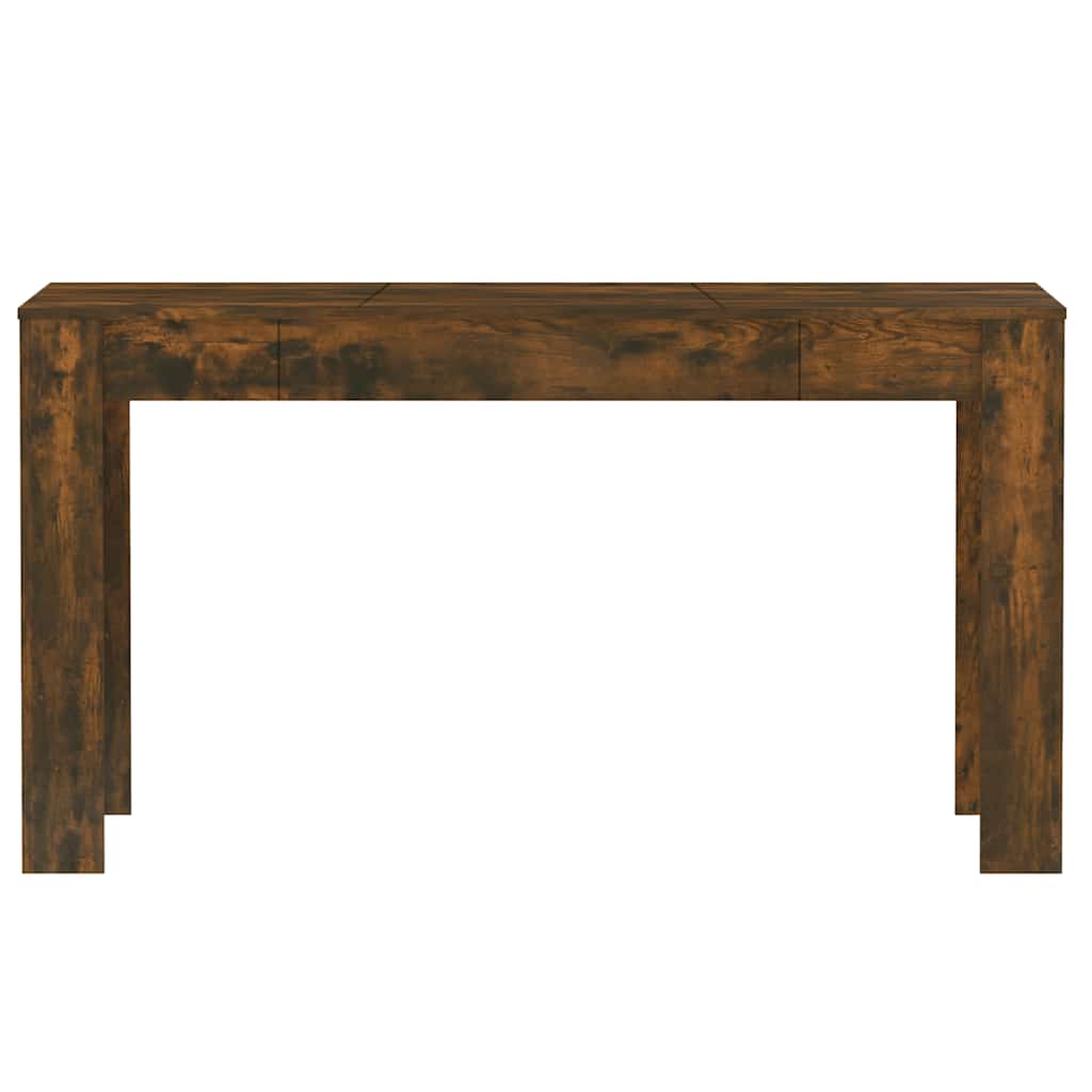 Spisebord røkt eik 140x74,5x76 cm konstruert tre vidaXL