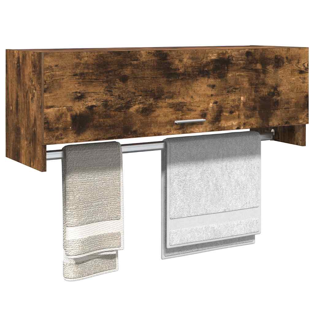 Garderobe røkt eik 100x32,5x35 cm konstruert tre