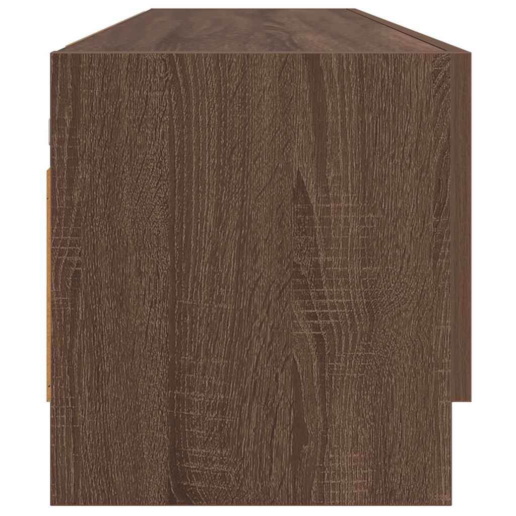 Garderobe brun eik 100x32,5x35 cm konstruert tre