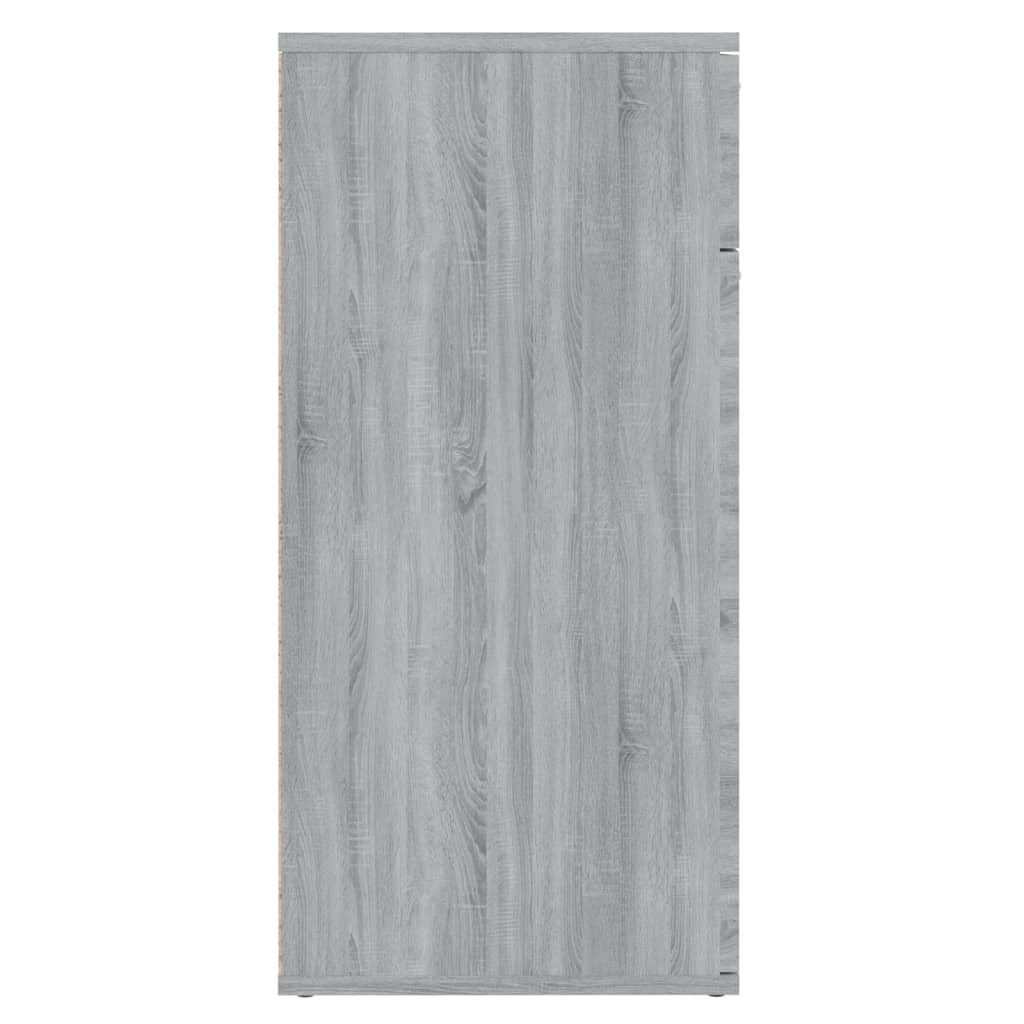 Skjenk grå sonoma 80x36x75 cm konstruert tre