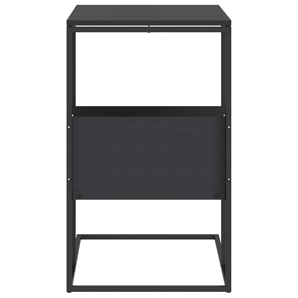 Sidebord svart 55x36x59,5 cm konstruert tre