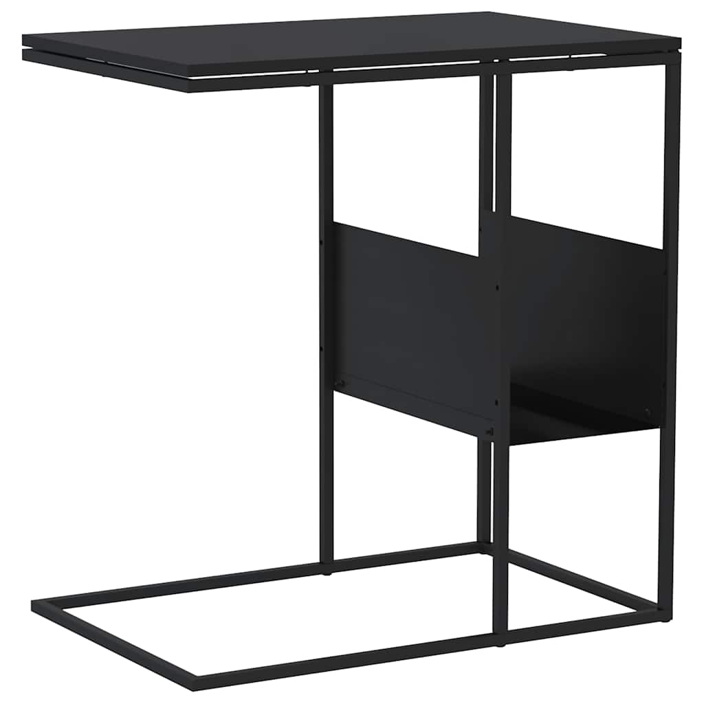 Sidebord svart 55x36x59,5 cm konstruert tre