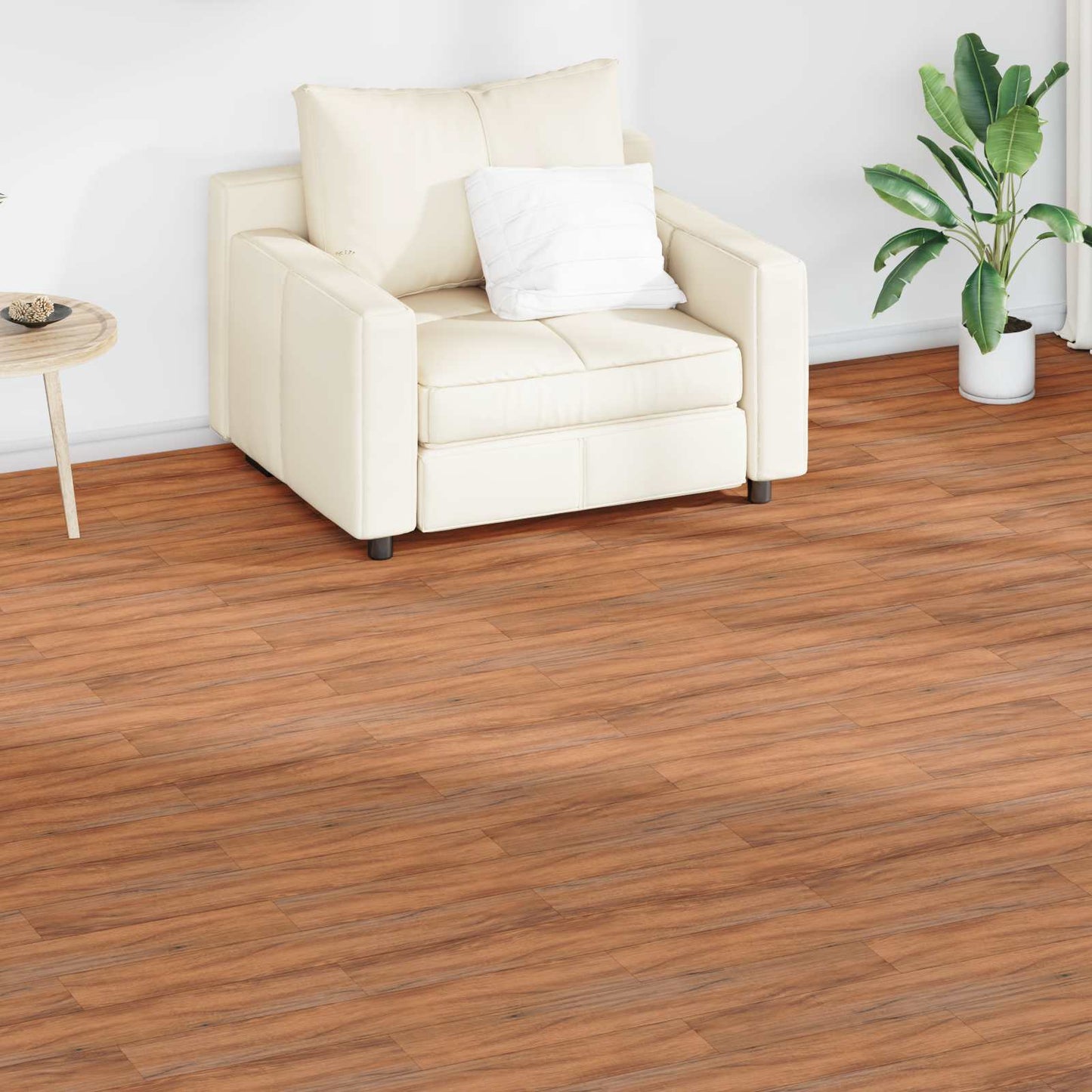 Gulvplanker 18 pcs Naturlig 2,51 m² PVC
