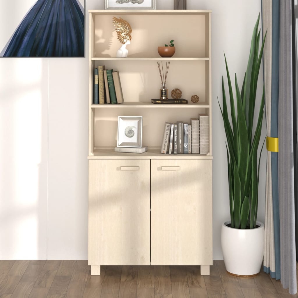 Highboard HAMAR heltre furu honningbrun