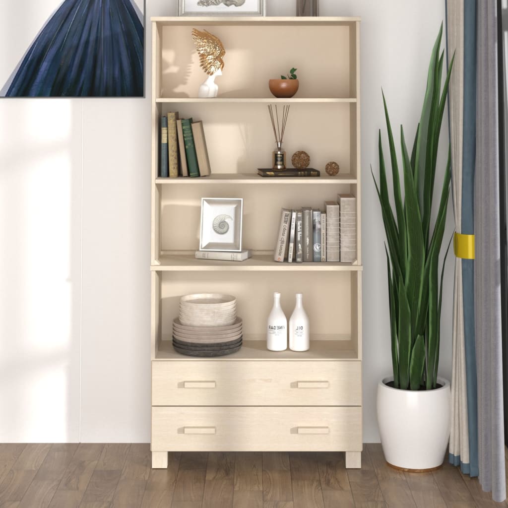 Highboard HAMAR heltre furu honningbrun