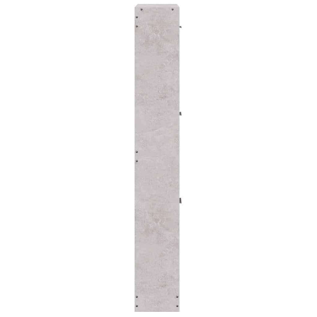 Skoskap betonggrå 59x17x108 cm konstruert tre