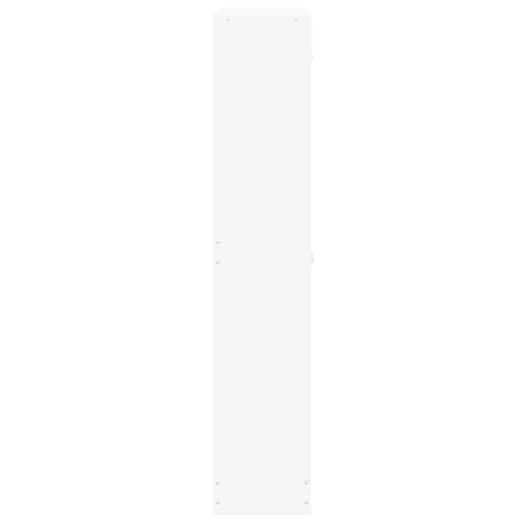 Skoskap hvit 59x17x81 cm konstruert tre