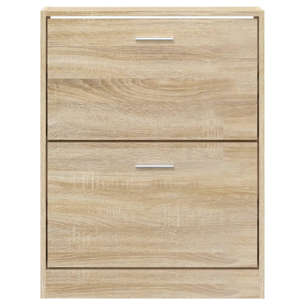 Skoskap eik 59x17x81 cm konstruert tre