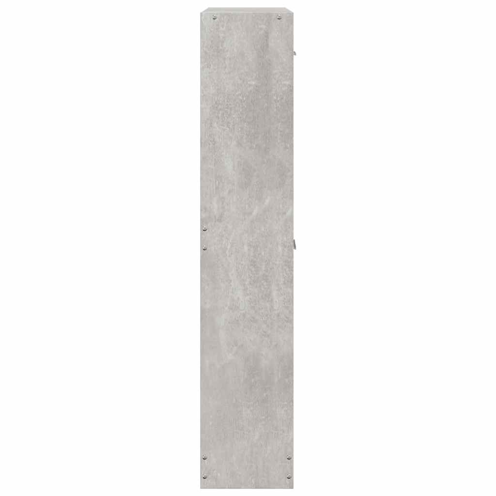 Skoskap betonggrå 59x17x81 cm konstruert tre vidaXL