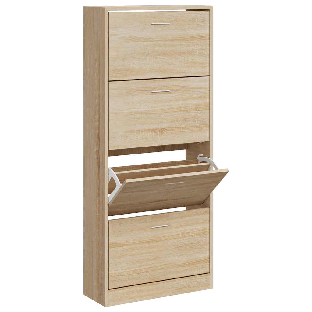 Skoskap sonoma eik 63x24x147 cm konstruert tre