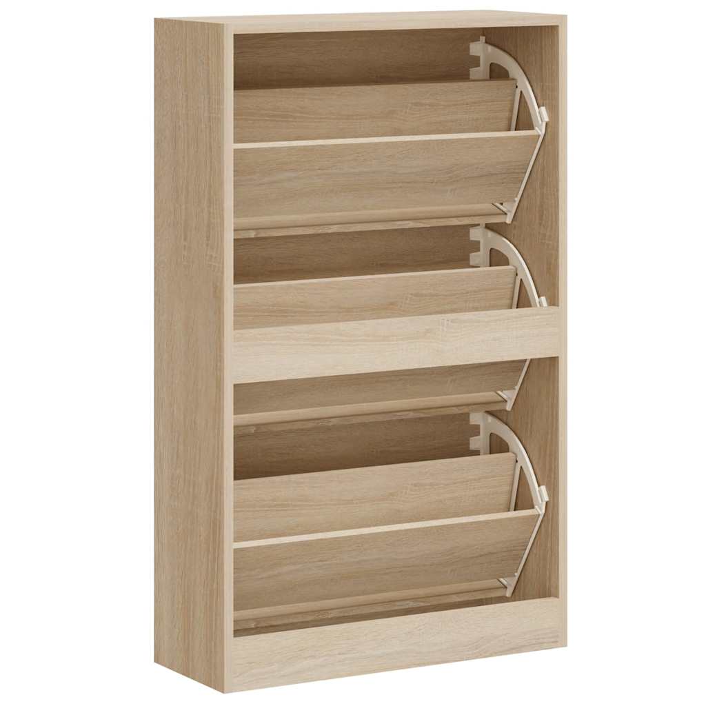 Skoskap sonoma eik 63x24x103 cm konstruert tre