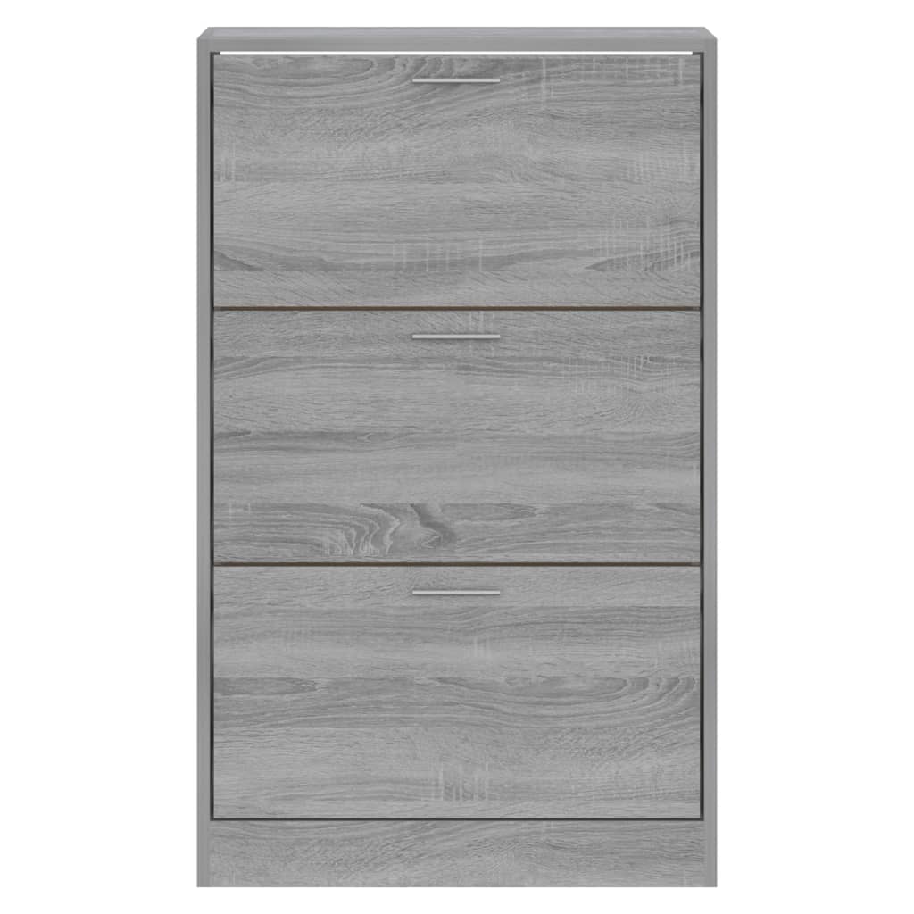 Skoskap grå sonoma 63x24x103 cm konstruert tre