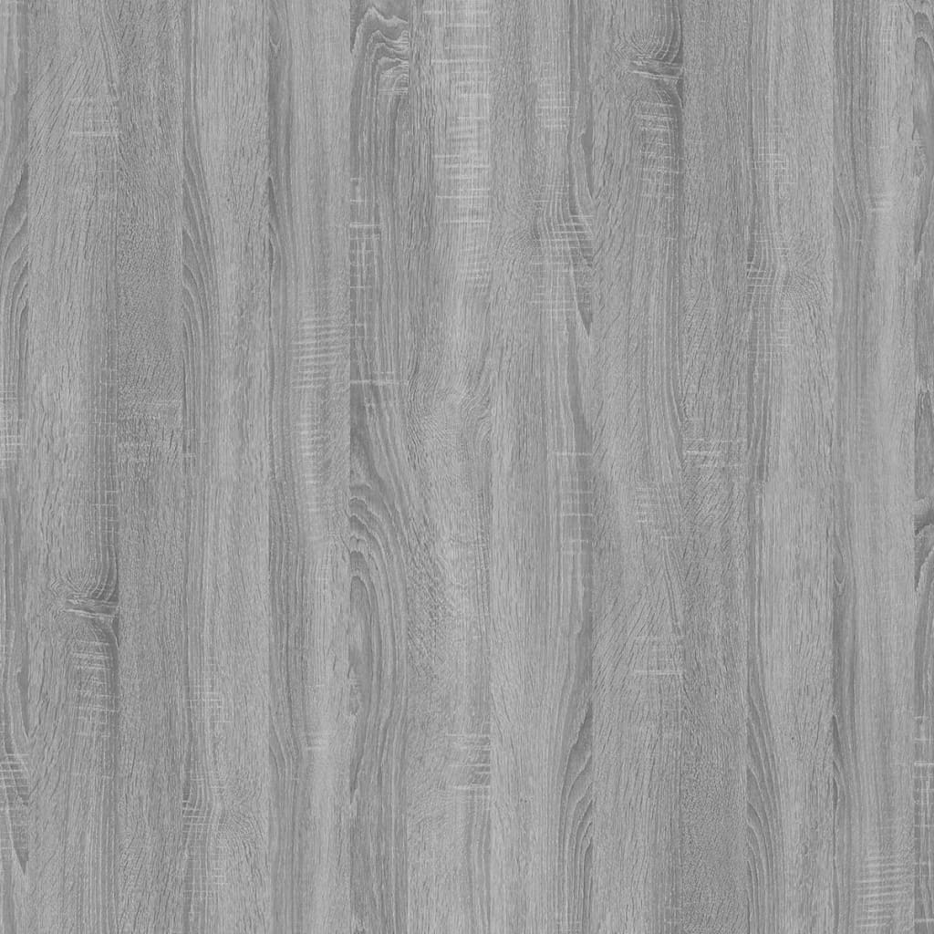Skjenk med 4 skuffer 60x30,5x71 cm grå sonoma vidaXL