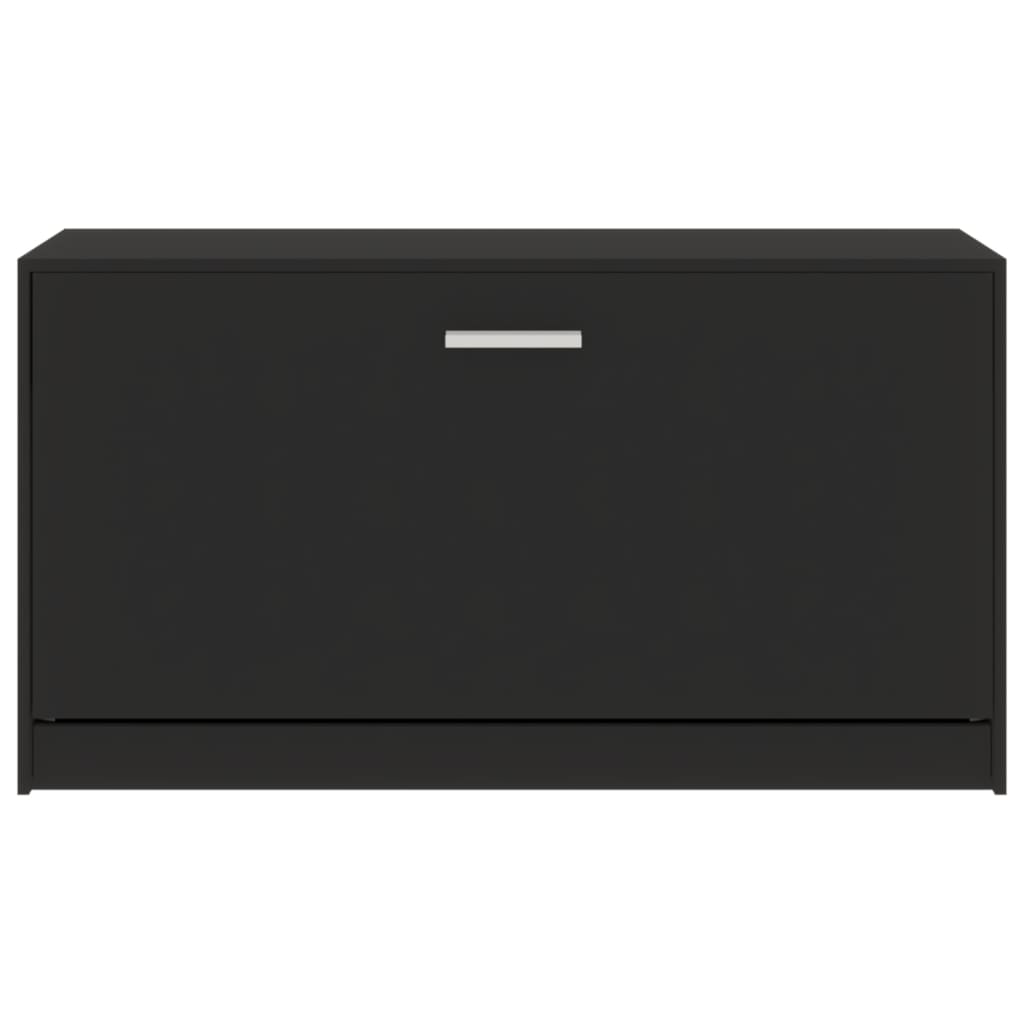 Skobenk svart 80x24x45 cm konstruert tre