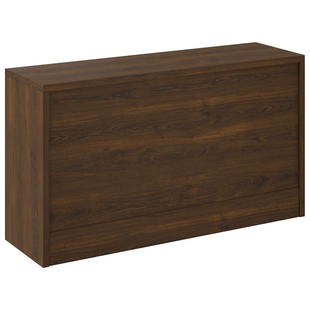 Skobenk brun eik 80x24x45 cm konstruert tre