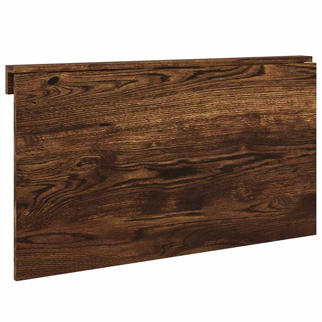 Sammenleggbart veggbord røkt eik 100x60x56 cm konstruert tre
