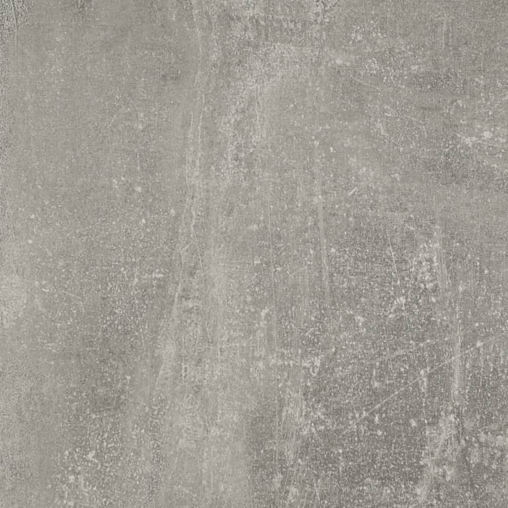 Skrivebord skuff og skap betonggrå 100x40x73 cm konstruert tre