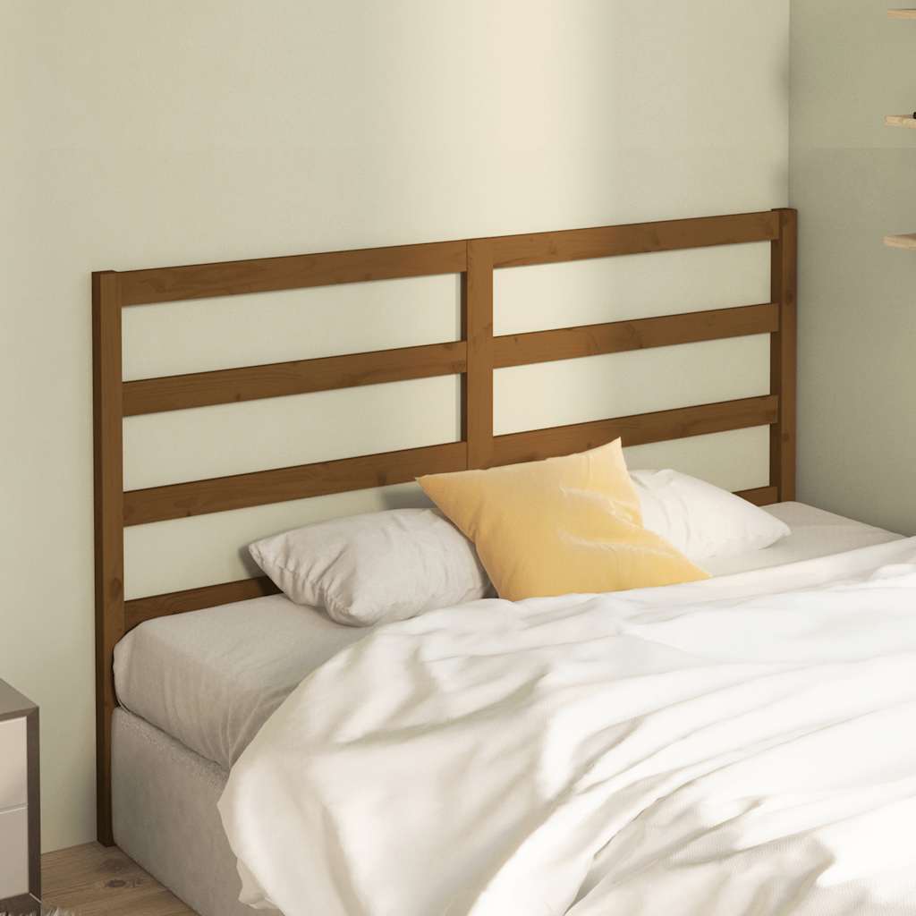 Sengegavl honningbrun 156x4x100 cm heltre furu